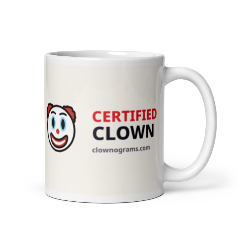 COG Certified Clown Mug, 11 oz white mug