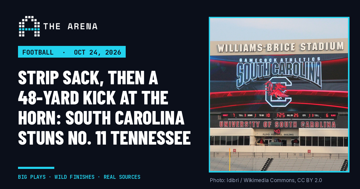 The scoreboard at Williams-Brice Stadium in Columbia, South Carolina